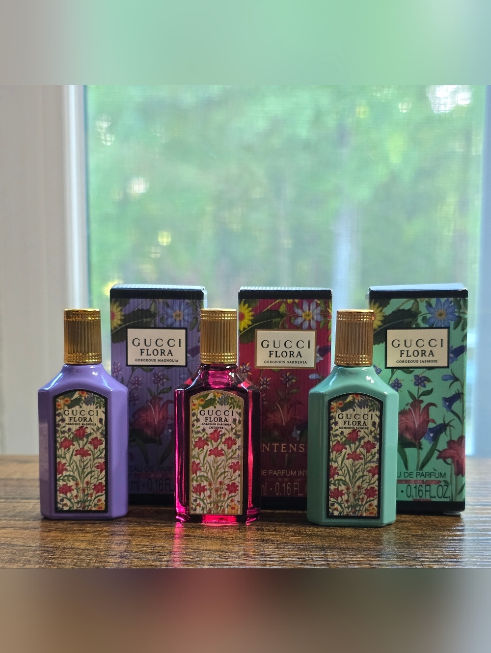 Gucci Flora 5ML Dabber Trio- Gorgeous Magnolia, Gardina Intense, and Jasmin